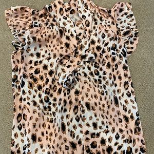 Leopard boutique top